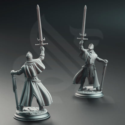 Vicar Atticus, the Priest Knight by DM Stash | Unpainted | Print on Demand | Use Code FREESHIP50