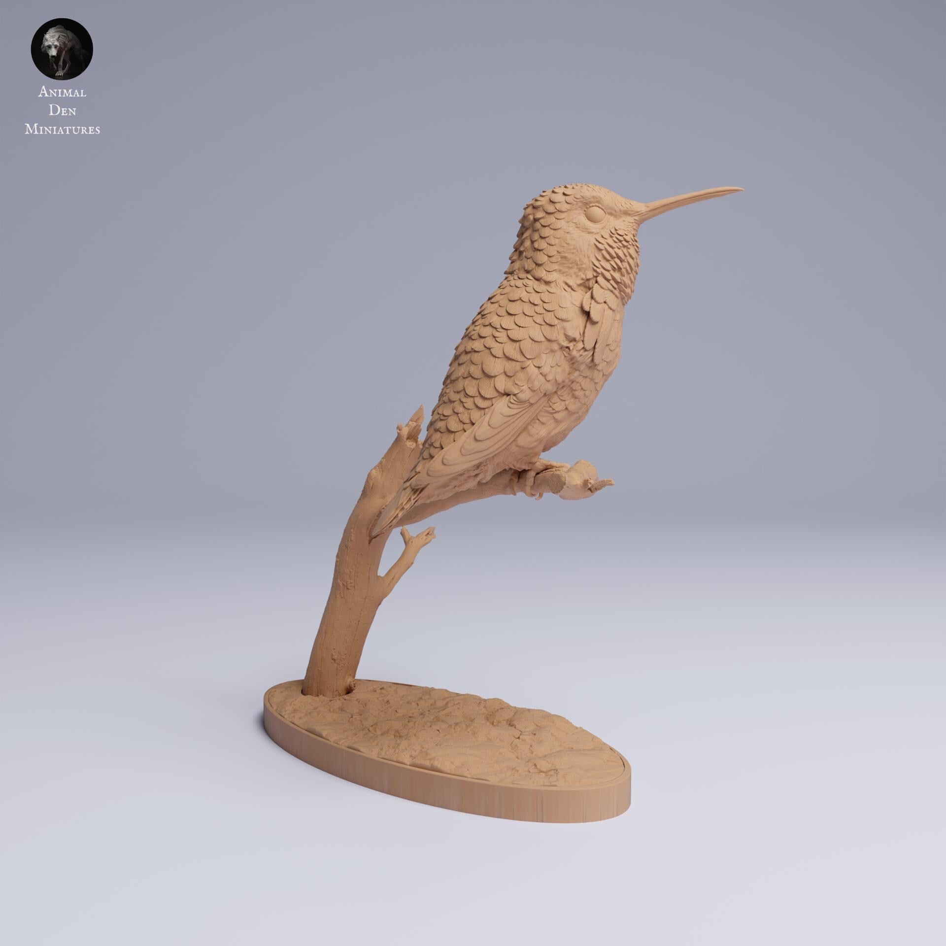 Bee Hummingbird 1:1 scale by Animal Den | Unpainted | Print on Demand | Use Code FREESHIP50