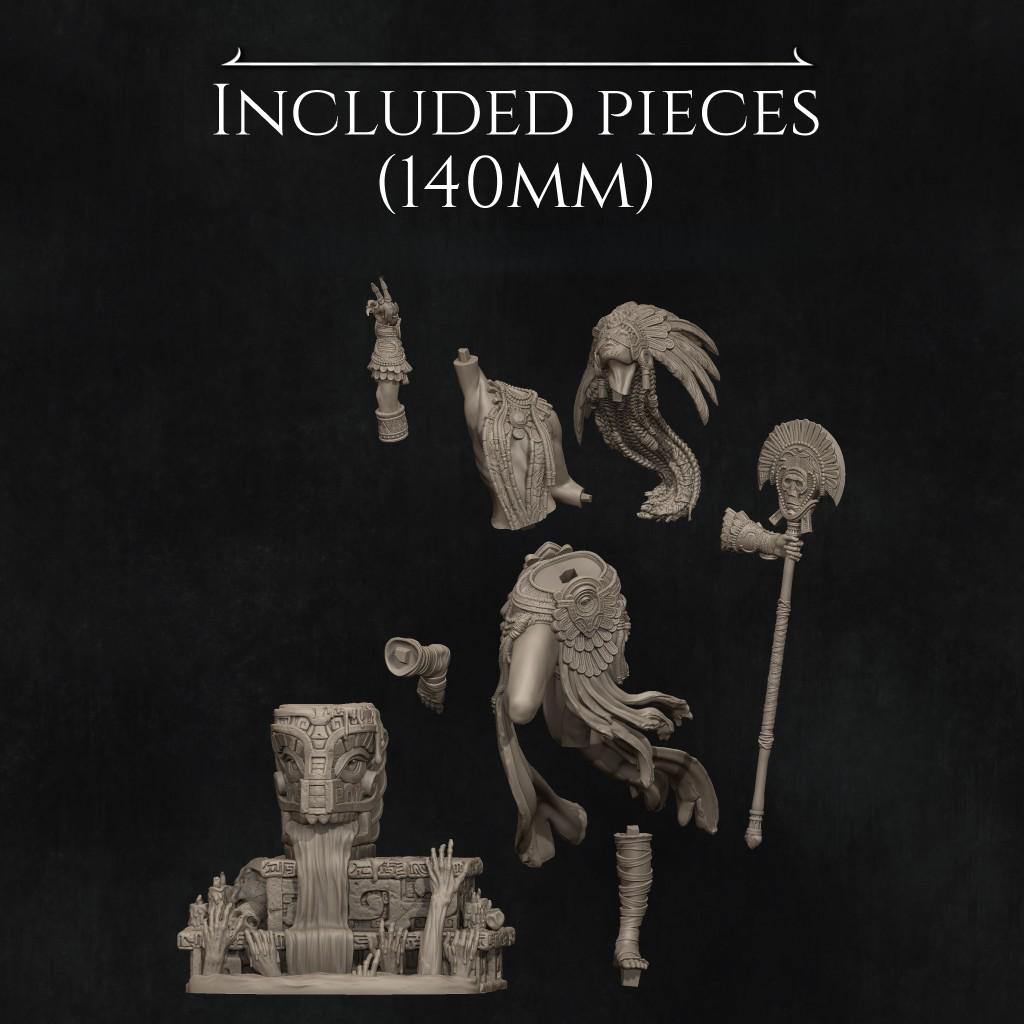 Necalin, the Priestess of Death by Nerikson | Unpainted | Print on Demand | Use Code FREESHIP50