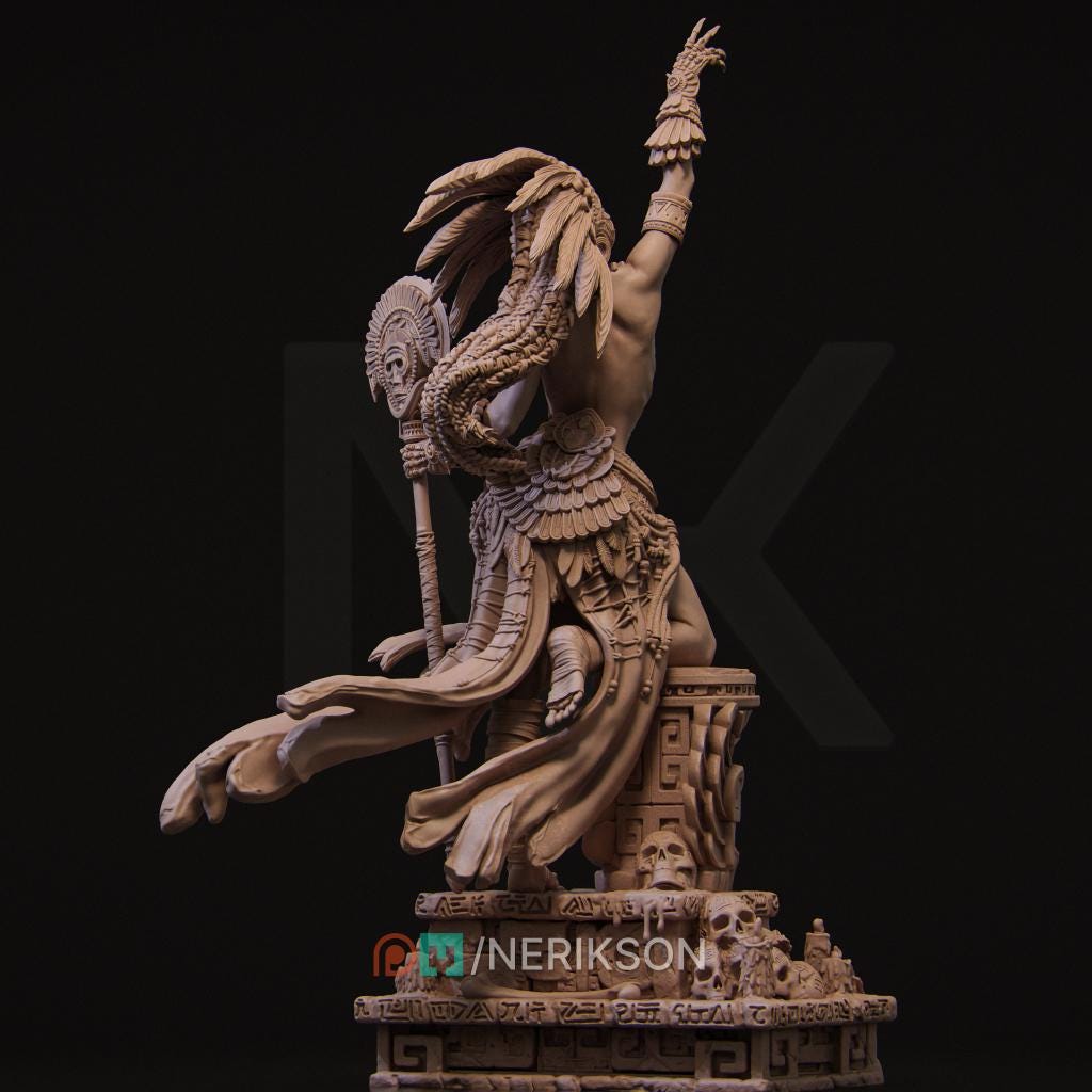 Necalin, the Priestess of Death by Nerikson | Unpainted | Print on Demand | Use Code FREESHIP50