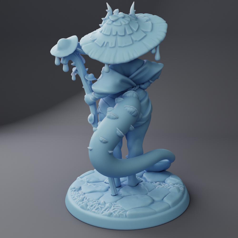 Coprini, Tiefling Spore Druid by Twin Goddess Miniatures | Unpainted | Print on Demand | Use Code FREESHIP50