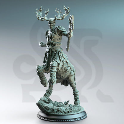 Gungnir of House Jernbark, Centaur Noble by DM Stash | Unpainted | Print on Demand | Use Code FREESHIP50