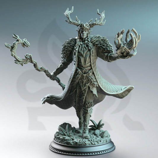 Pontifax the Emerald Eyed, Fey Court Wizard by DM Stash | Unpainted | Print on Demand | Use Code FREESHIP50
