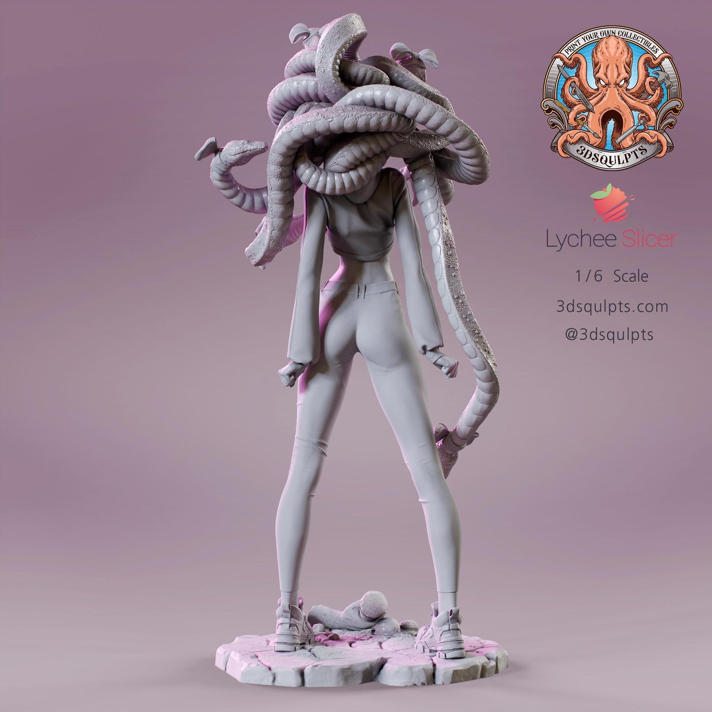 Medusa's First Date by 3dSqulpts | Unpainted | Print on Demand | Use Code FREESHIP50