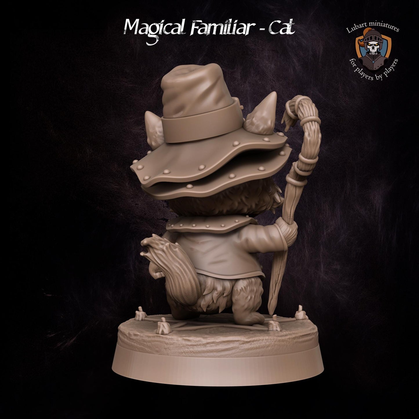 Magical Cat Familiar by Lubart Miniatures | Unpainted | Print on Demand | Use Code FREESHIP50