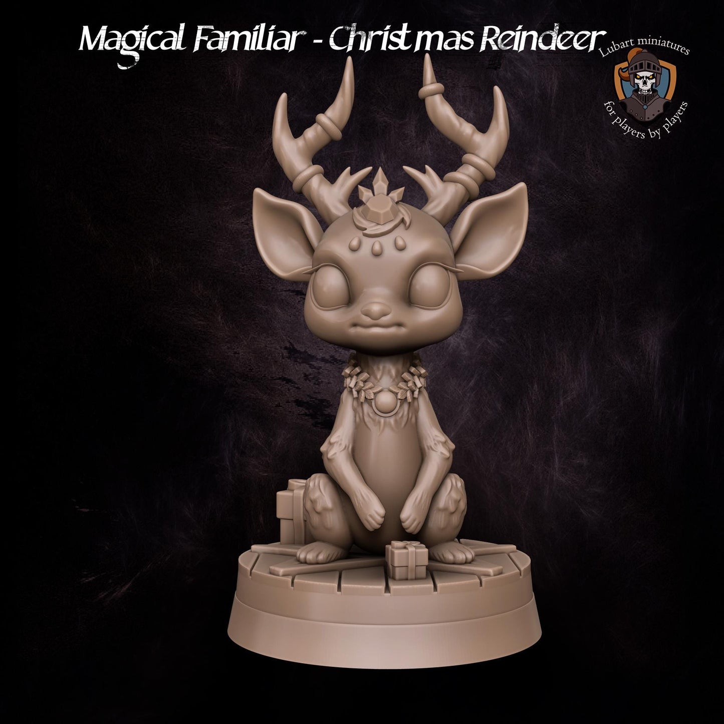 Magical Reindeer Familiar by Lubart Miniatures | Unpainted | Print on Demand | Use Code FREESHIP50