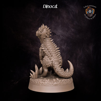 Magical Dinocat Familiar by Lubart Miniatures | Unpainted | Print on Demand | Use Code FREESHIP50