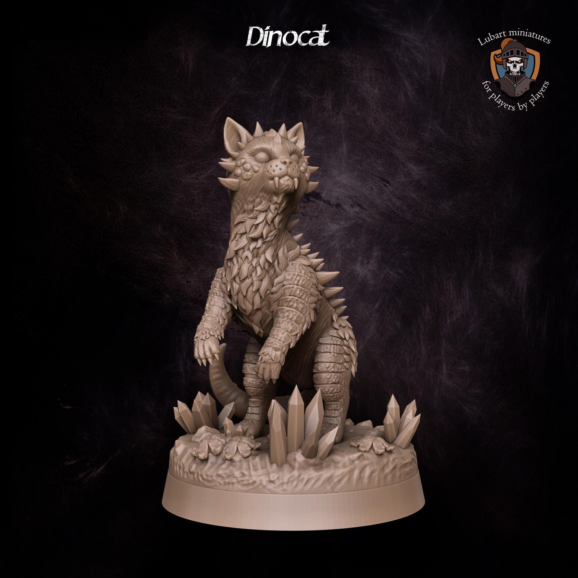 Magical Dinocat Familiar by Lubart Miniatures | Unpainted | Print on Demand | Use Code FREESHIP50