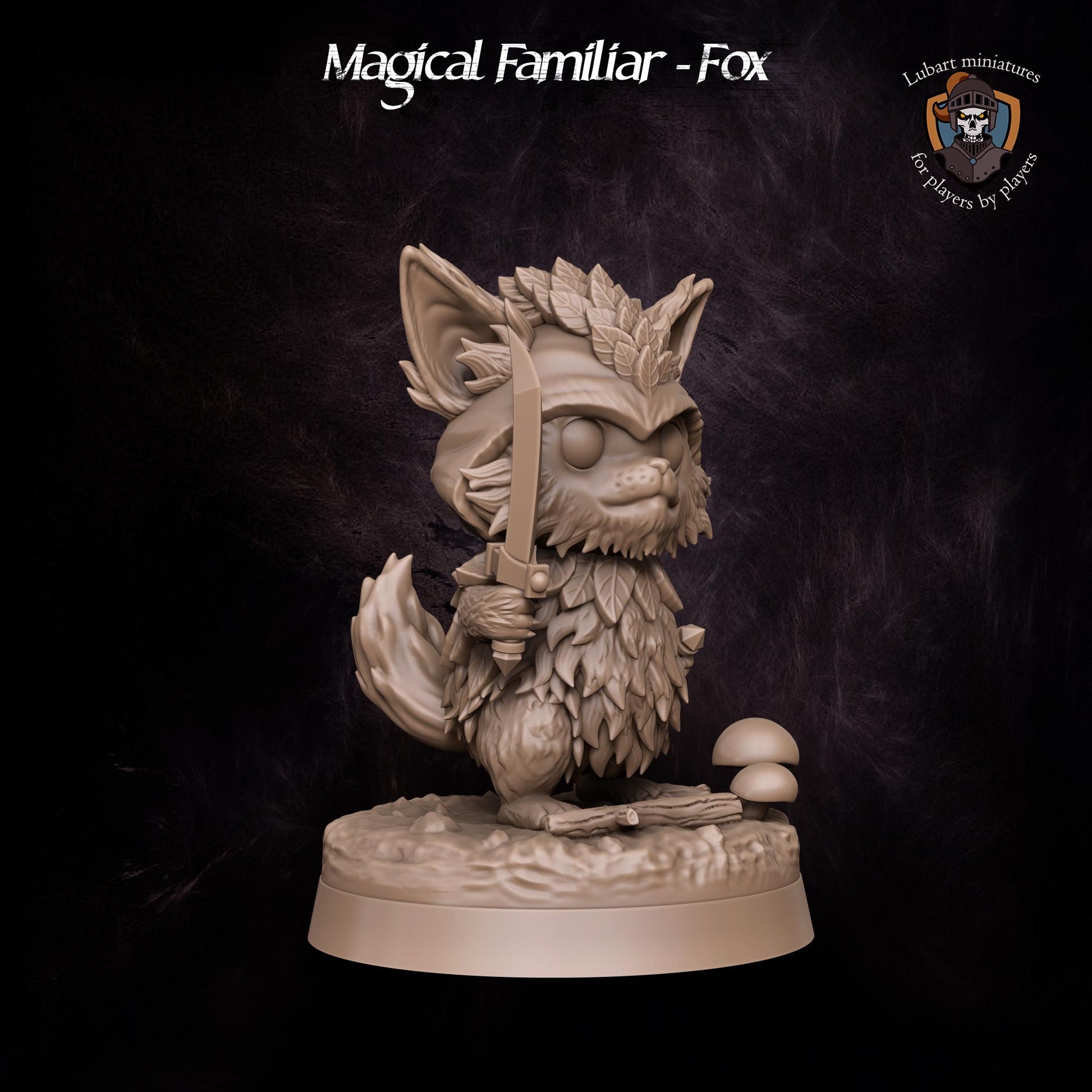 Magical Fox Familiar by Lubart Miniatures | Unpainted | Print on Demand | Use Code FREESHIP50