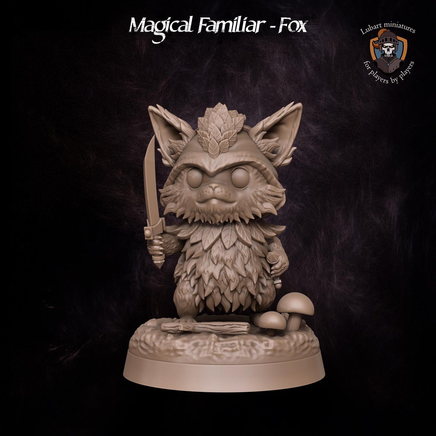Magical Fox Familiar by Lubart Miniatures | Unpainted | Print on Demand | Use Code FREESHIP50