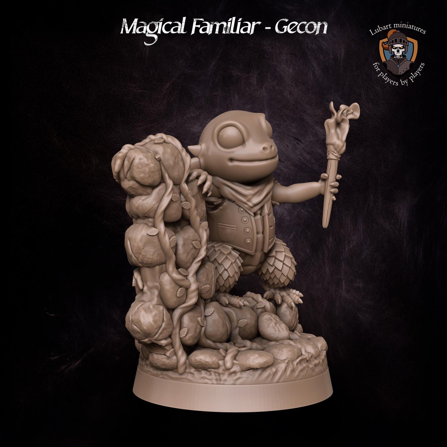 Magical Gecon Familiar by Lubart Miniatures | Unpainted | Print on Demand | Use Code FREESHIP50