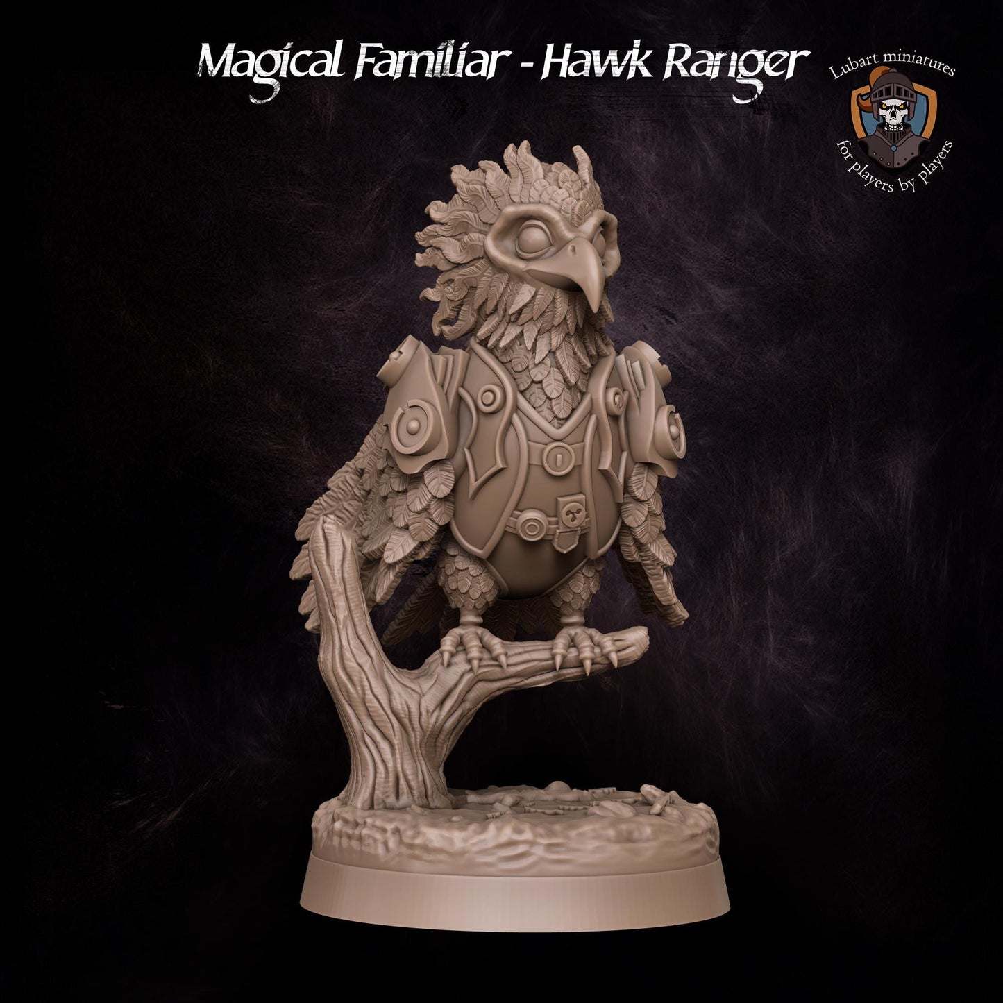 Magical Hawk Ranger Familiar by Lubart Miniatures | Unpainted | Print on Demand | Use Code FREESHIP50