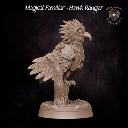 Magical Hawk Ranger Familiar by Lubart Miniatures | Unpainted | Print on Demand | Use Code FREESHIP50