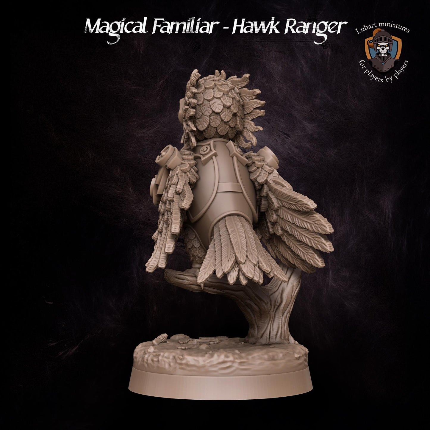 Magical Hawk Ranger Familiar by Lubart Miniatures | Unpainted | Print on Demand | Use Code FREESHIP50