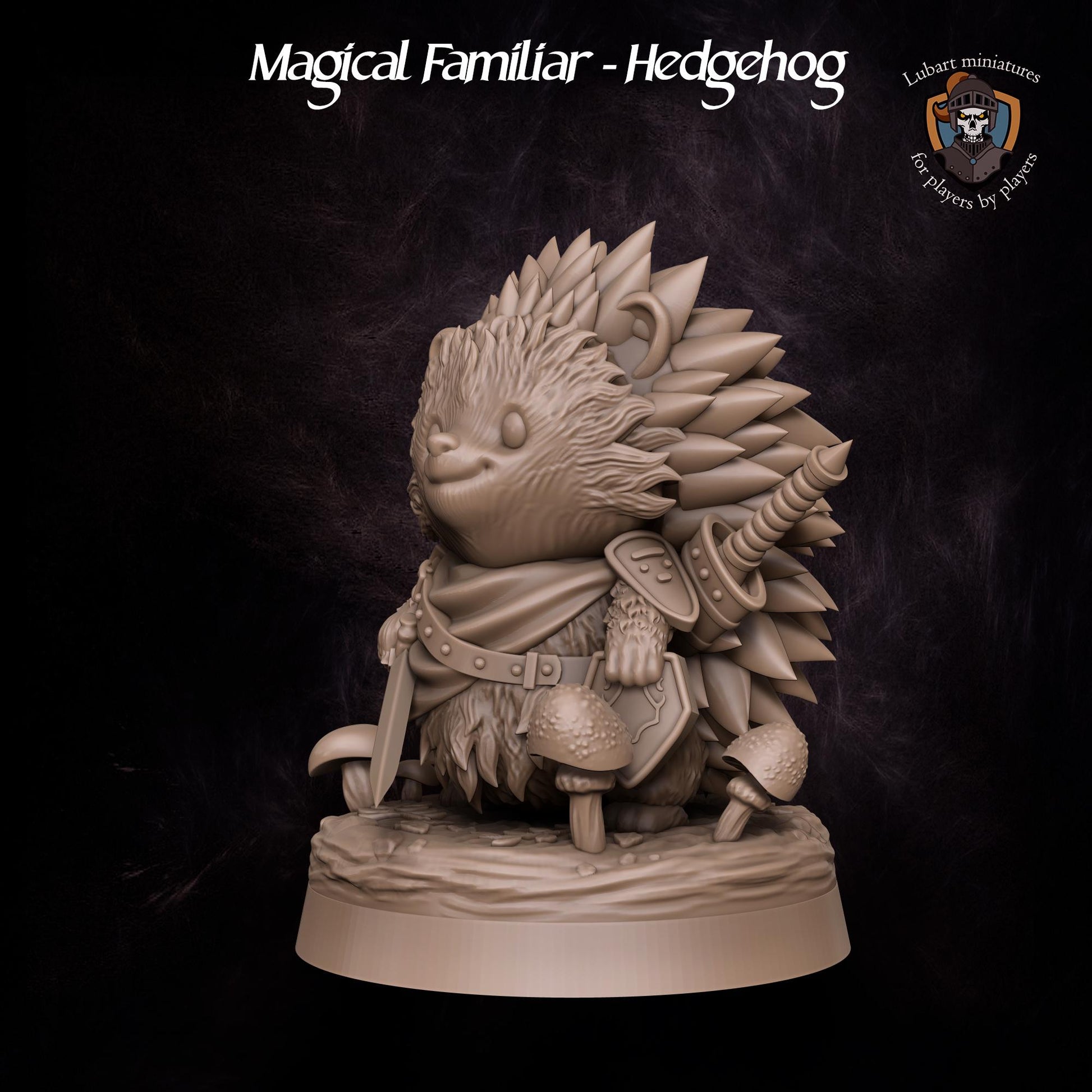 Magical Hedgehog Familiar by Lubart Miniatures | Unpainted | Print on Demand | Use Code FREESHIP50