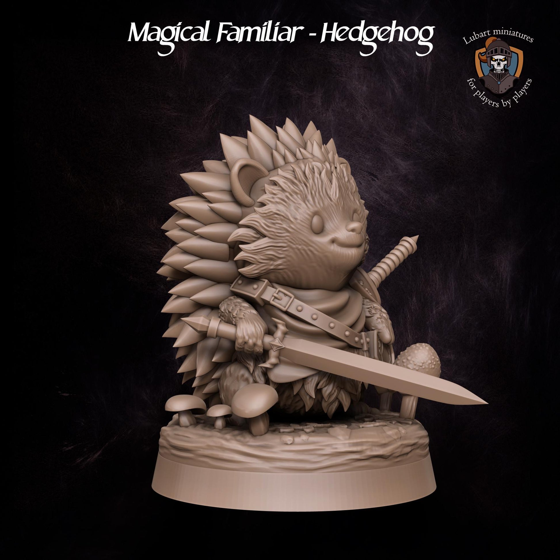 Magical Hedgehog Familiar by Lubart Miniatures | Unpainted | Print on Demand | Use Code FREESHIP50