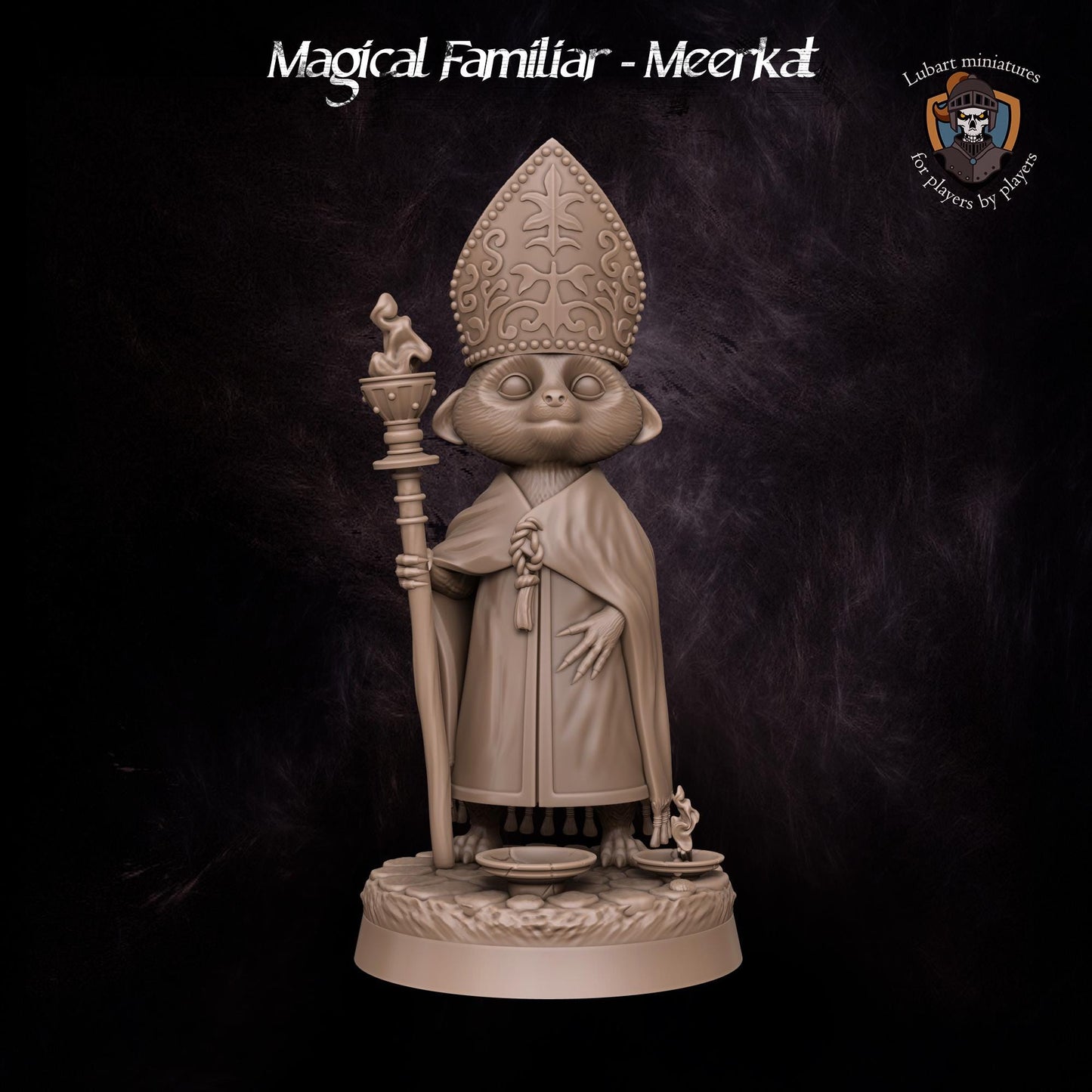 Magical Meerkat Familiar by Lubart Miniatures | Unpainted | Print on Demand | Use Code FREESHIP50