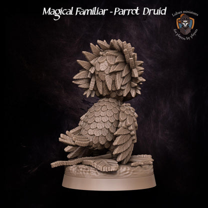Magical Parrot Druid Familiar by Lubart Miniatures | Unpainted | Print on Demand | Use Code FREESHIP50