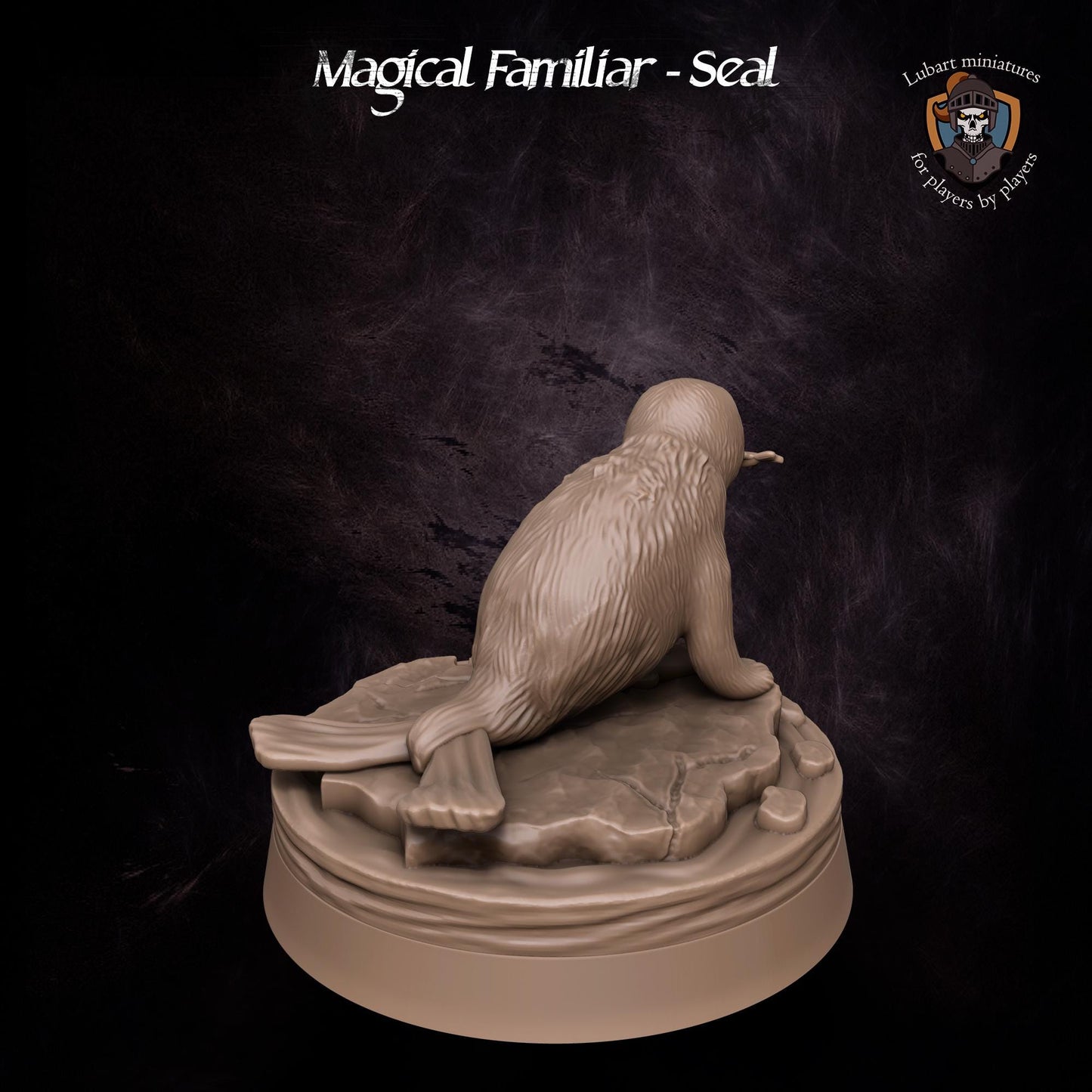 Magical Seal Familiar by Lubart Miniatures | Unpainted | Print on Demand | Use Code FREESHIP50