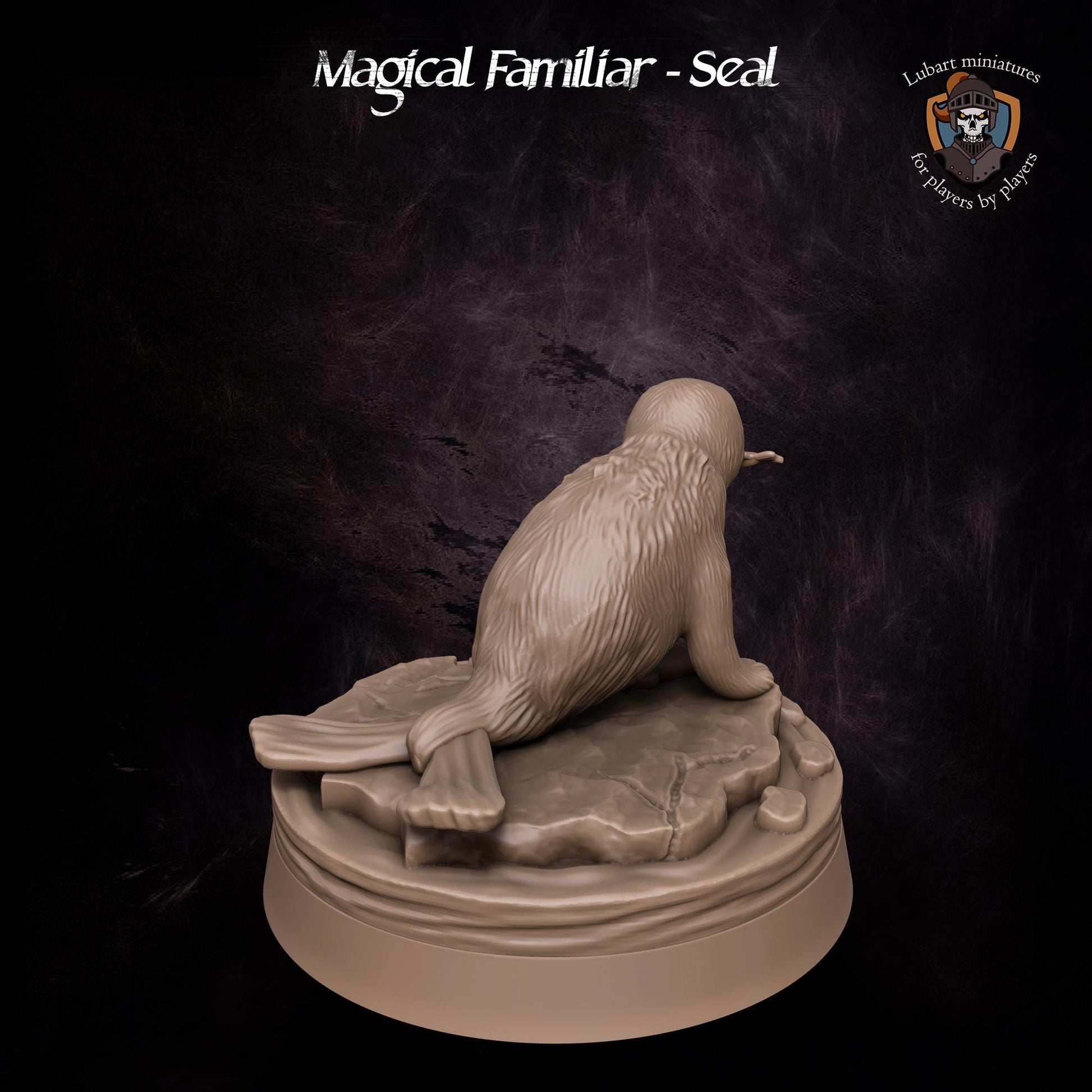 Magical Seal Familiar by Lubart Miniatures | Unpainted | Print on Demand | Use Code FREESHIP50