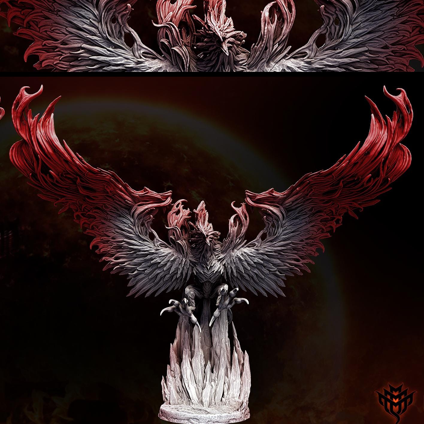 Skies of Fire and Ice by Mini Monster Mayhem | Unpainted | Print on Demand | Use Code FREESHIP50