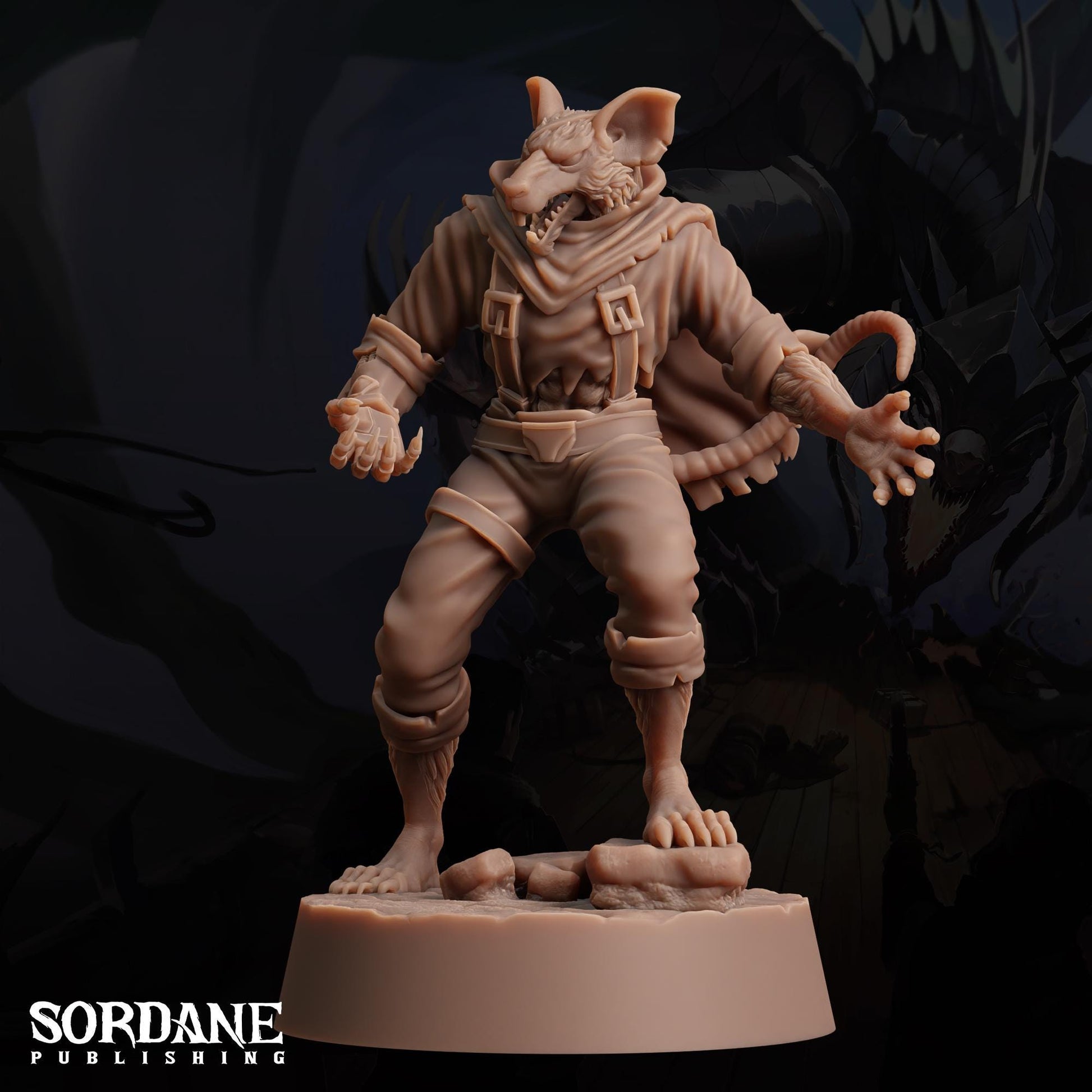 Wererat Assassin by Sordane Publishing | Unpainted | Print on Demand | Use Code FREESHIP50
