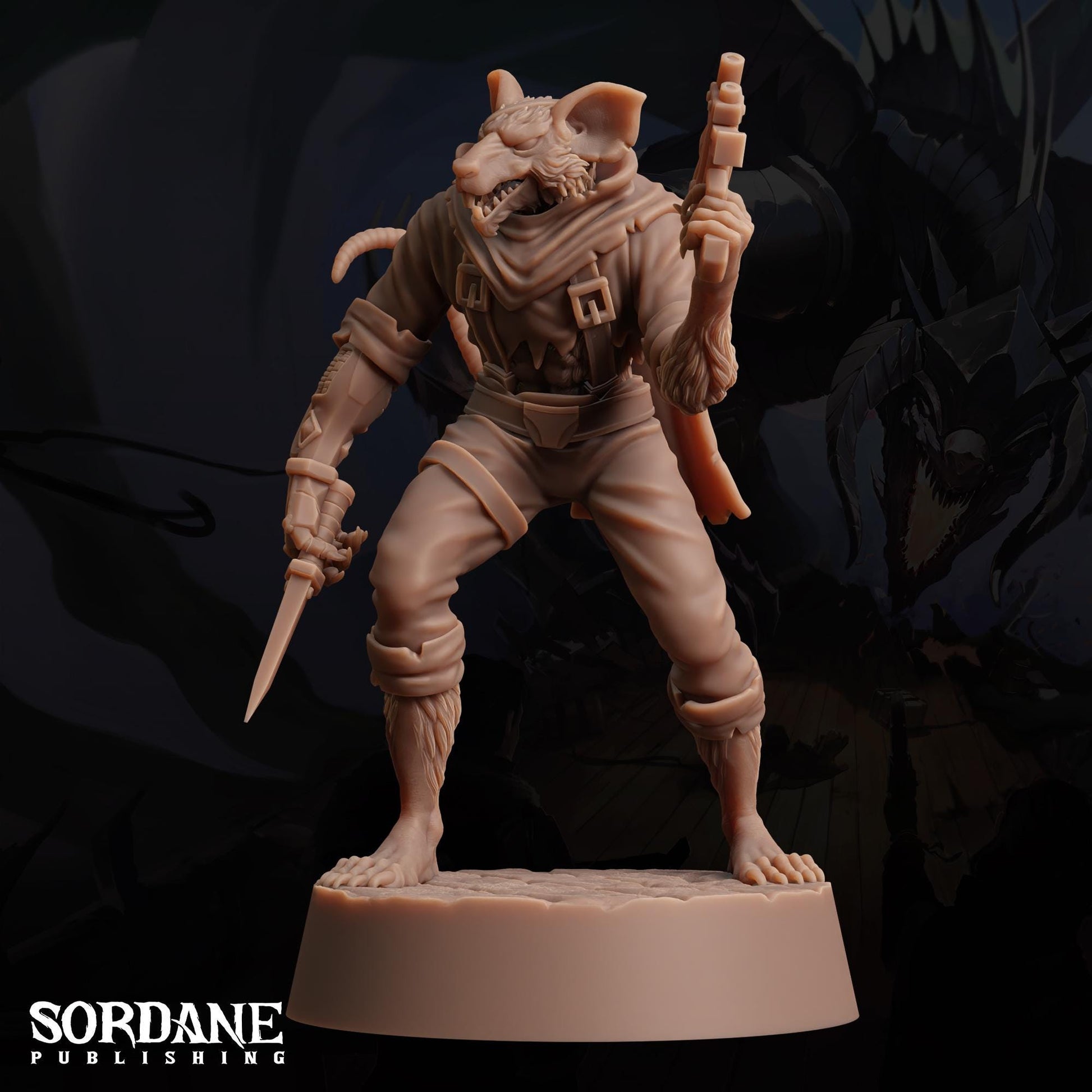Wererat Assassin by Sordane Publishing | Unpainted | Print on Demand | Use Code FREESHIP50