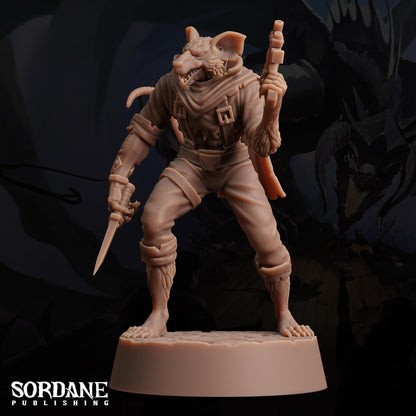 Wererat Assassin by Sordane Publishing | Unpainted | Print on Demand | Use Code FREESHIP50