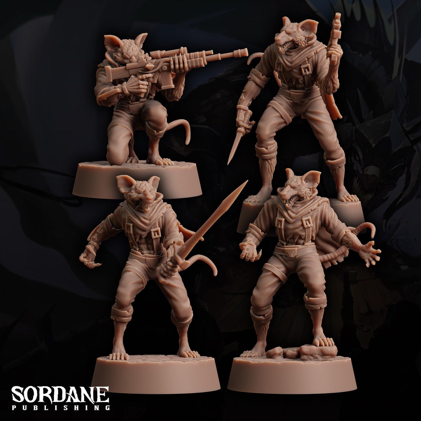 Wererat Assassin by Sordane Publishing | Unpainted | Print on Demand | Use Code FREESHIP50