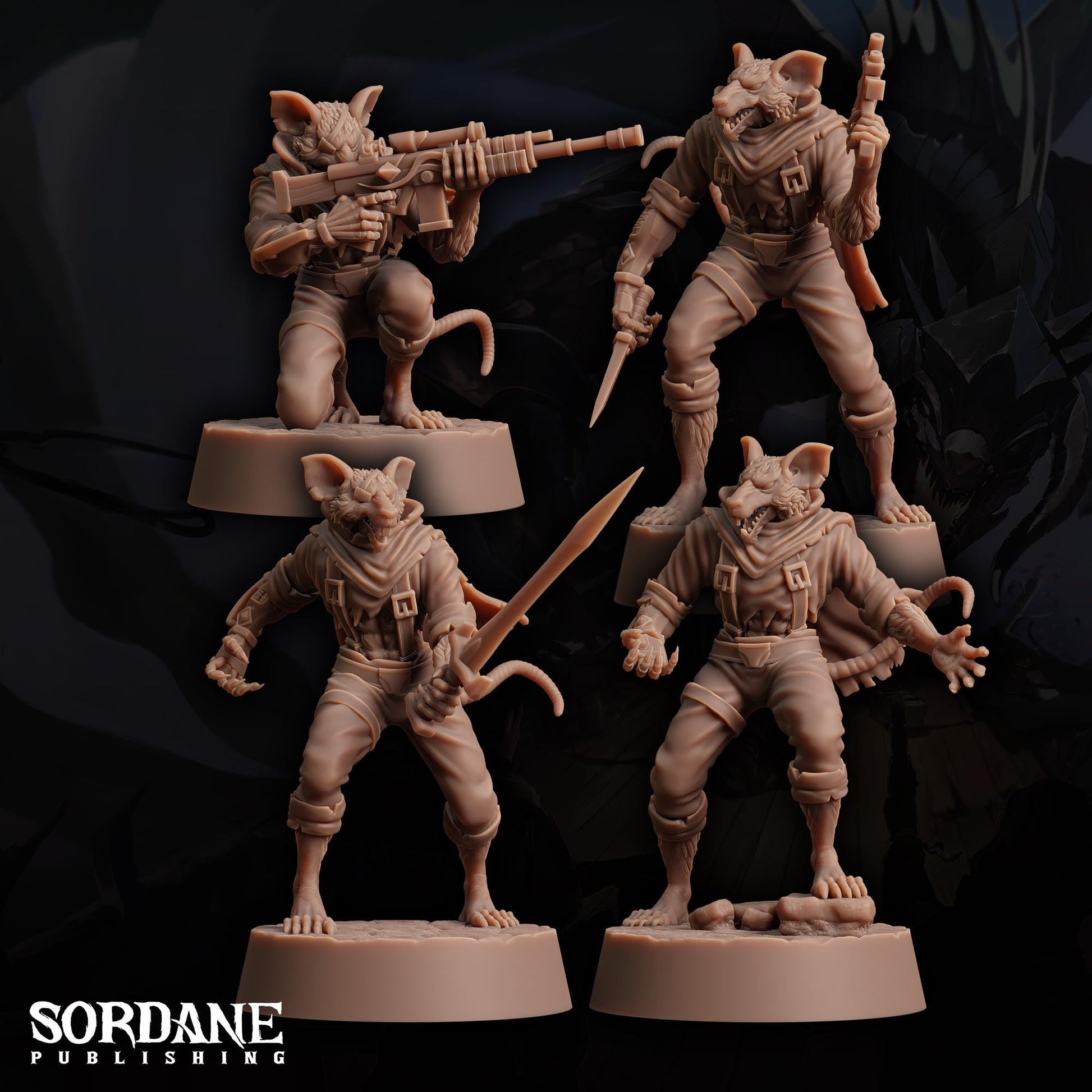 Wererat Assassin by Sordane Publishing | Unpainted | Print on Demand | Use Code FREESHIP50