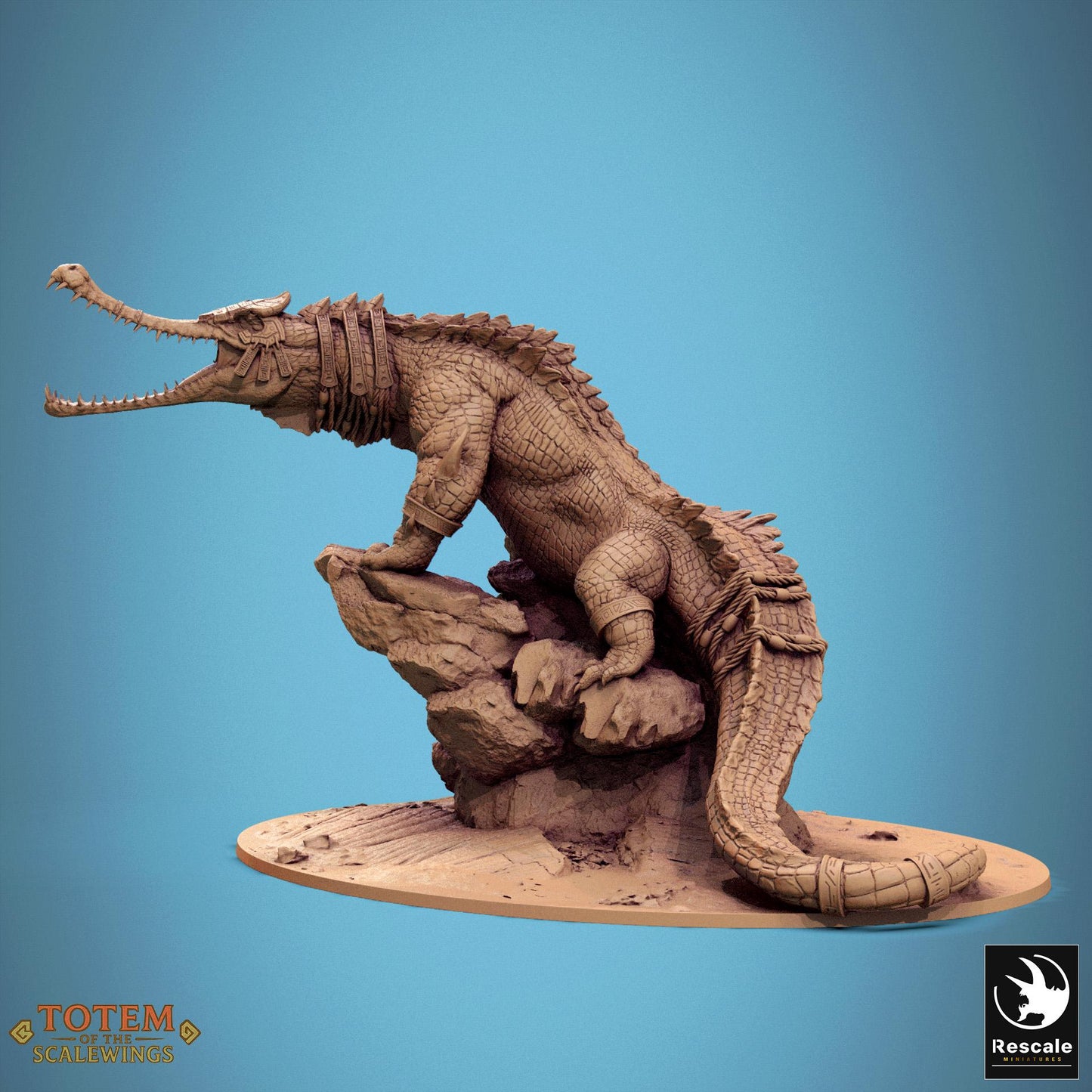 Ancient Alligator by Rescale Miniatures | Unpainted | Print on Demand | Use Code FREESHIP50