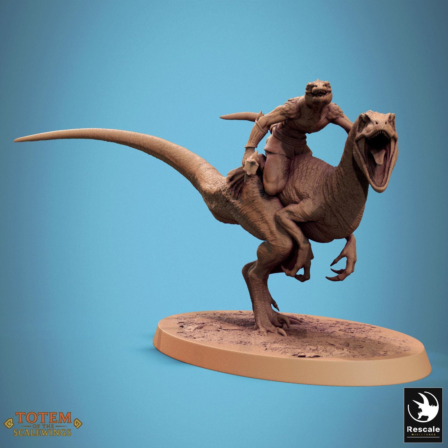 Jurassic Velociraptor, Mounts by Rescale Miniatures | Unpainted | Print on Demand | Use Code FREESHIP50