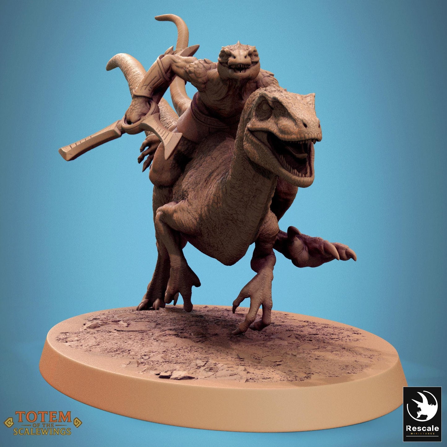 Jurassic Velociraptor, Mounts by Rescale Miniatures | Unpainted | Print on Demand | Use Code FREESHIP50