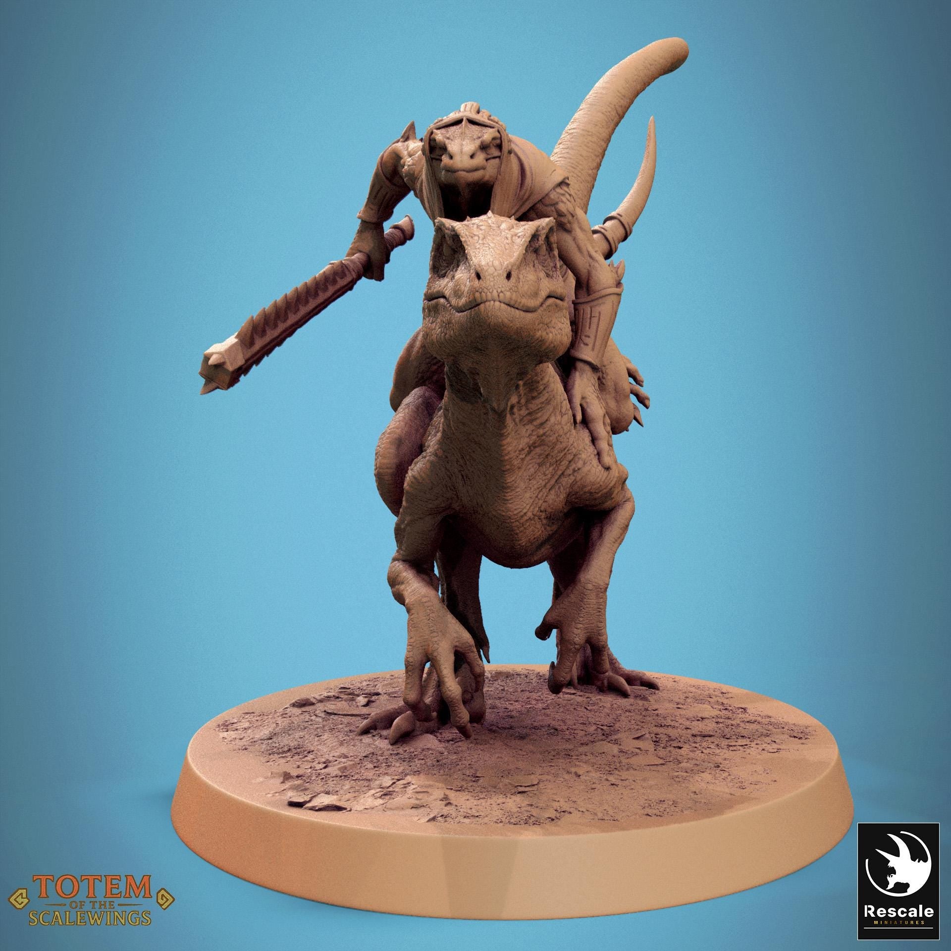 Jurassic Velociraptor, Mounts by Rescale Miniatures | Unpainted | Print on Demand | Use Code FREESHIP50