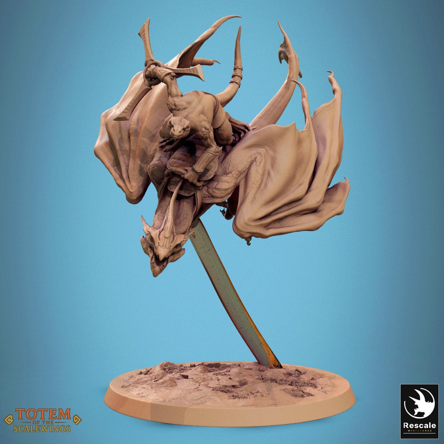 Zicoatl, Mounted by Rescale Miniatures | Unpainted | Print on Demand | Use Code FREESHIP50