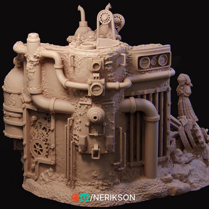 Abandoned Robot Diorama by Nerikson | Unpainted | Print on Demand | Use Code FREESHIP50