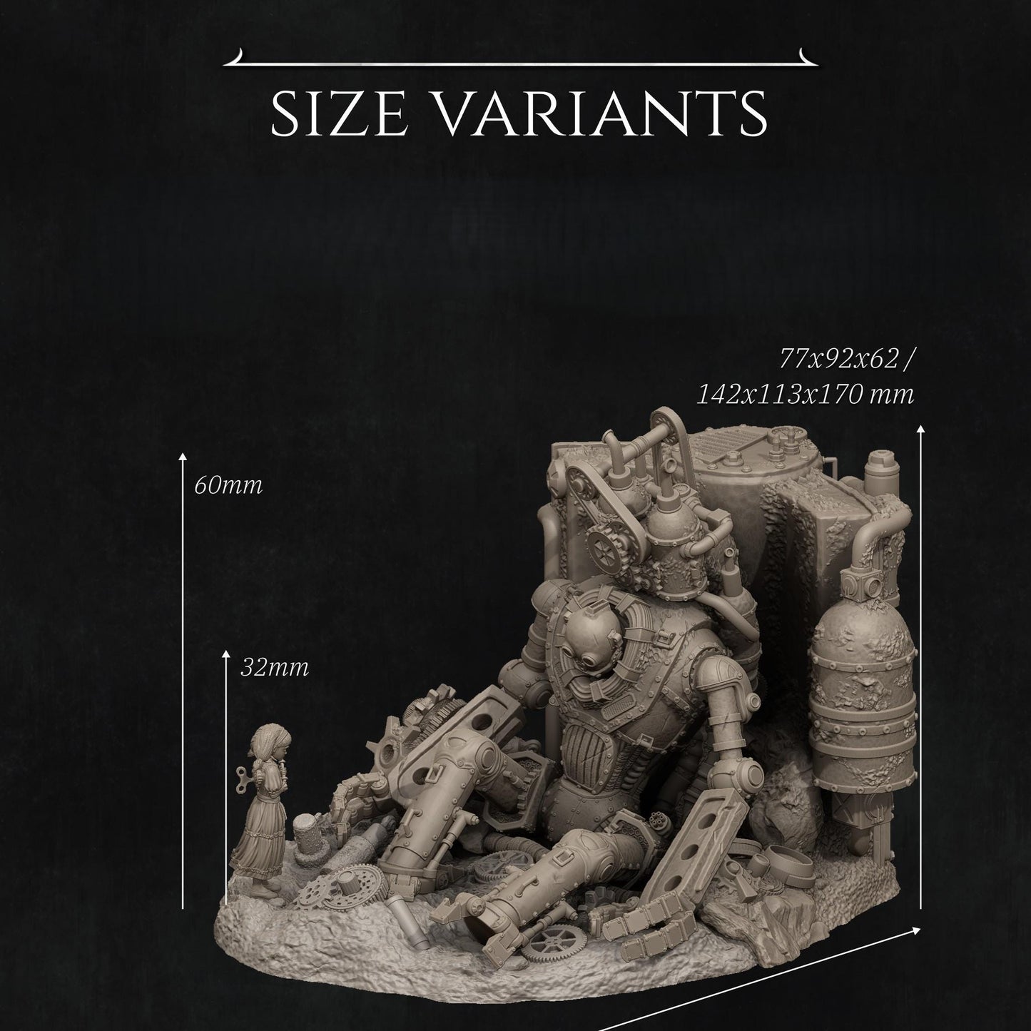 Abandoned Robot Diorama by Nerikson | Unpainted | Print on Demand | Use Code FREESHIP50