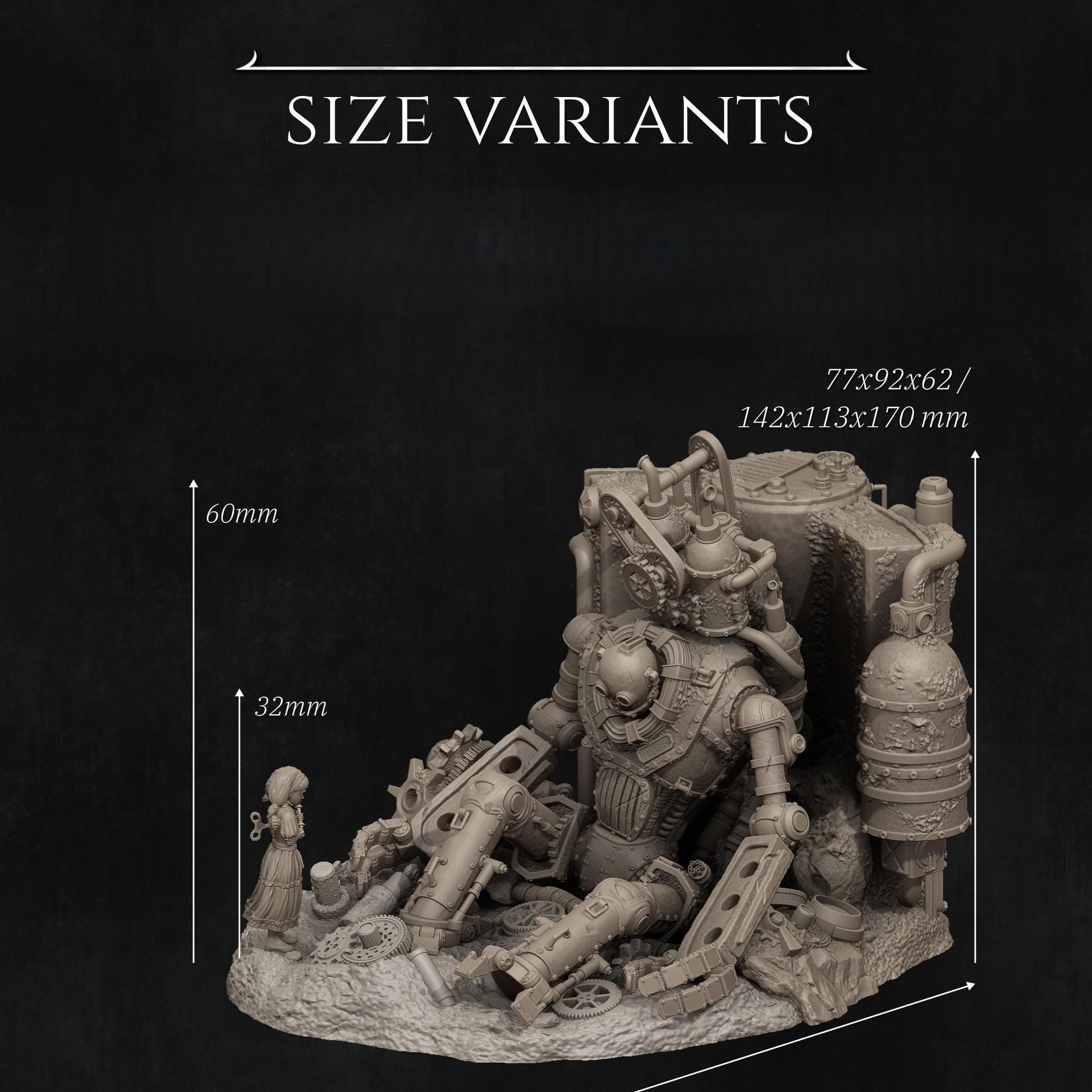 Abandoned Robot Diorama by Nerikson | Unpainted | Print on Demand | Use Code FREESHIP50