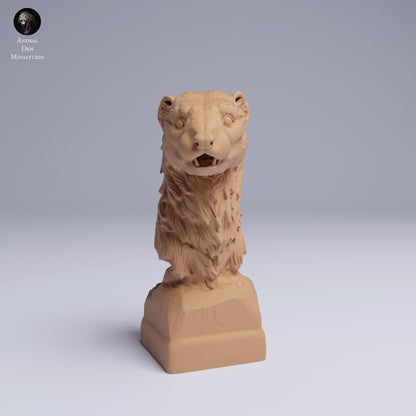European Polecat Bust 1:2 scale by Animal Den | Unpainted | Print on Demand | Use Code FREESHIP50