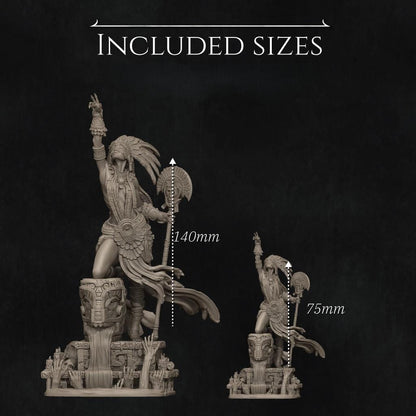 Necalin, the Priestess of Death by Nerikson | Unpainted | Print on Demand | Use Code FREESHIP50