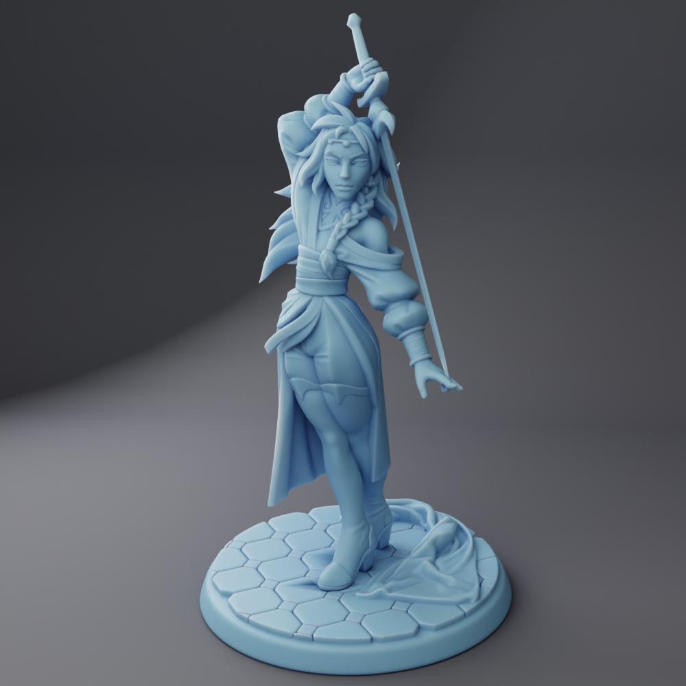 Libra, Desert Fencer by Twin Goddess Miniatures | Unpainted | Print on Demand | Use Code FREESHIP50