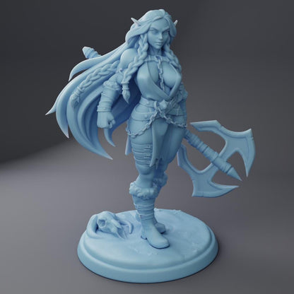 Inga, Barbarian by Twin Goddess Miniatures | Unpainted | Print on Demand | Use Code FREESHIP50