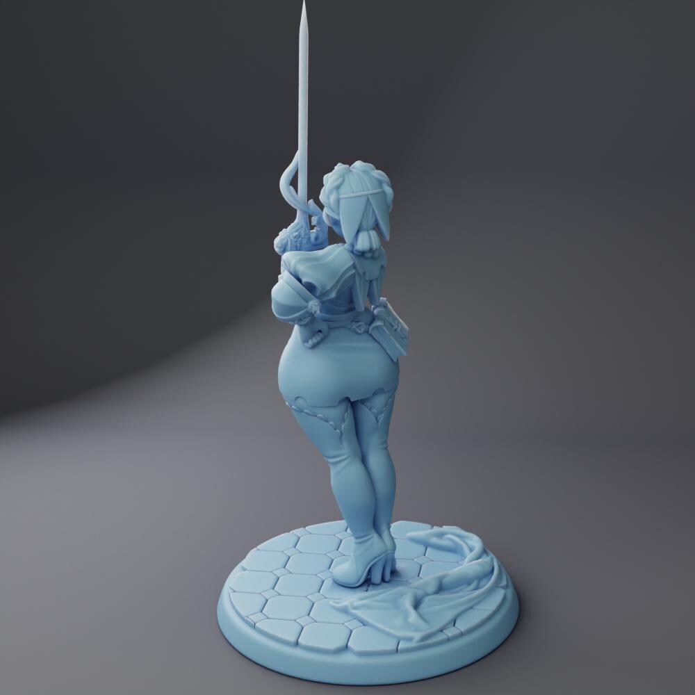 Kesselle, Fencer by Twin Goddess Miniatures | Unpainted | Print on Demand | Use Code FREESHIP50