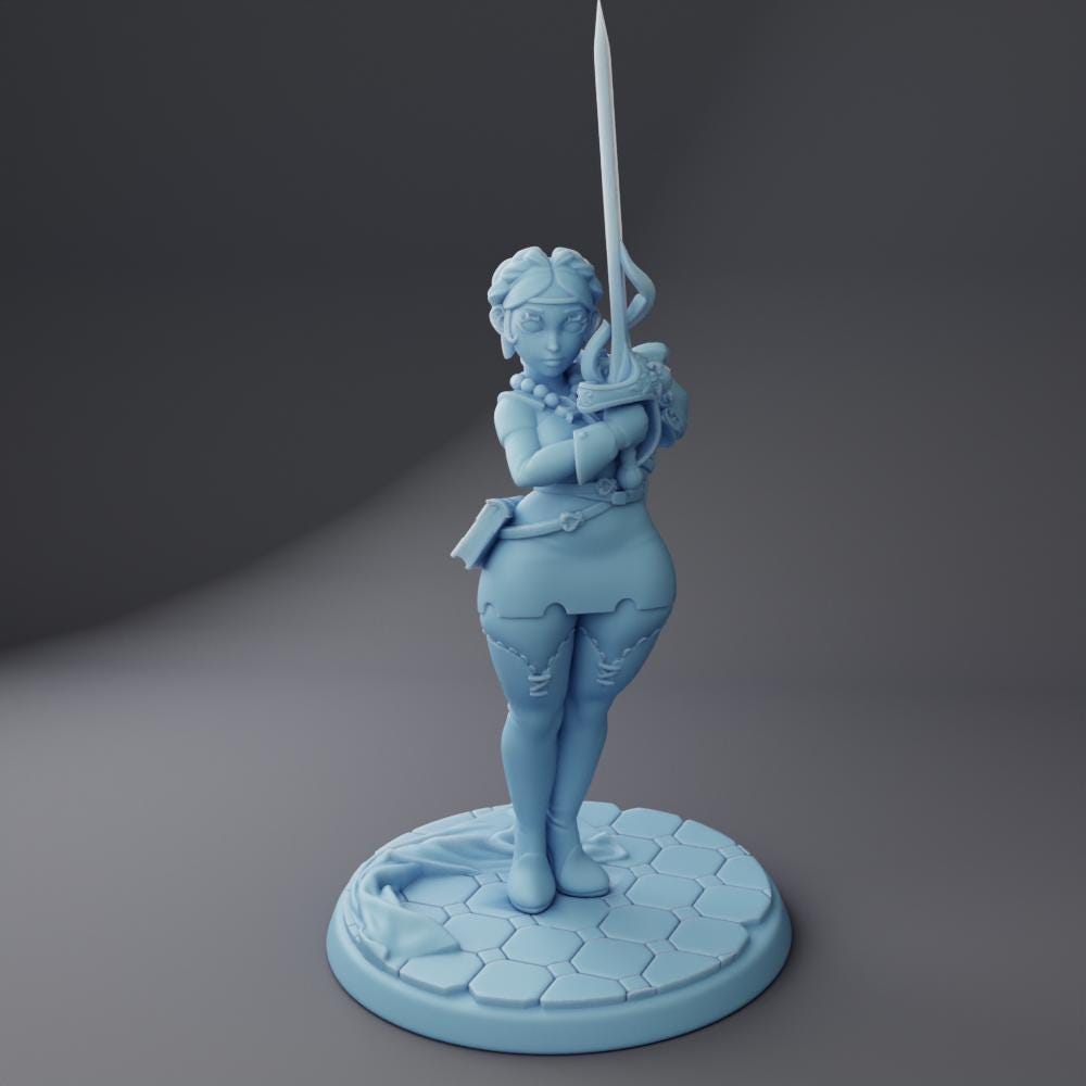 Kesselle, Fencer by Twin Goddess Miniatures | Unpainted | Print on Demand | Use Code FREESHIP50