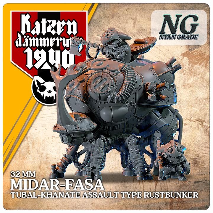 Midar Fasa Assault Rustbunker by Marchen Atelier | Unpainted | Print on Demand | Use Code FREESHIP50