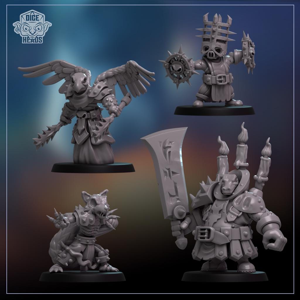 Coldflame Choir by Dice Heads | Unpainted | Print on Demand | Use Code FREESHIP50