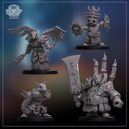 Coldflame Choir by Dice Heads | Unpainted | Print on Demand | Use Code FREESHIP50