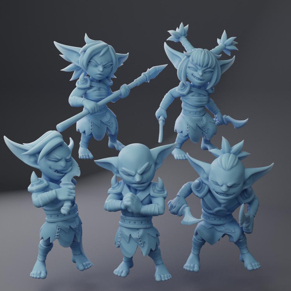 Goblin Minions by Twin Goddess Miniatures | Unpainted | Print on Demand | Use Code FREESHIP50
