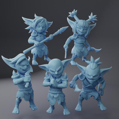 Goblin Minions by Twin Goddess Miniatures | Unpainted | Print on Demand | Use Code FREESHIP50