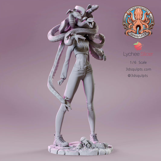 Medusa's First Date by 3dSqulpts | Unpainted | Print on Demand | Use Code FREESHIP50